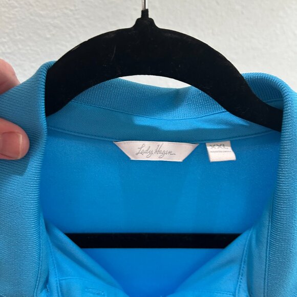 Lady Hagen XXL ruffle sleeveless polo - Picture 5 of 7